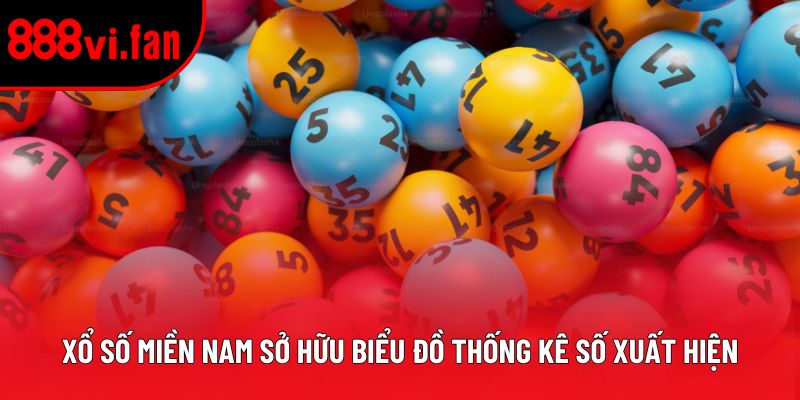 Xổ số miền Nam sở hữu biểu đồ thống kê số xuất hiện